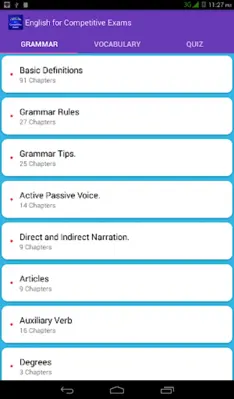 English for Competitive Exams android App screenshot 1