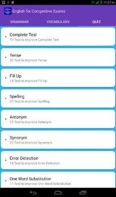 English for Competitive Exams android App screenshot 3